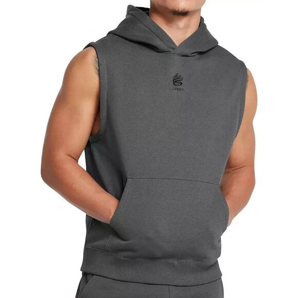 Curry x Under Armour 1389483-025 Men's Sz XL Gray Curry Splash Sleeveless Hoodie - Picture 10 of 11